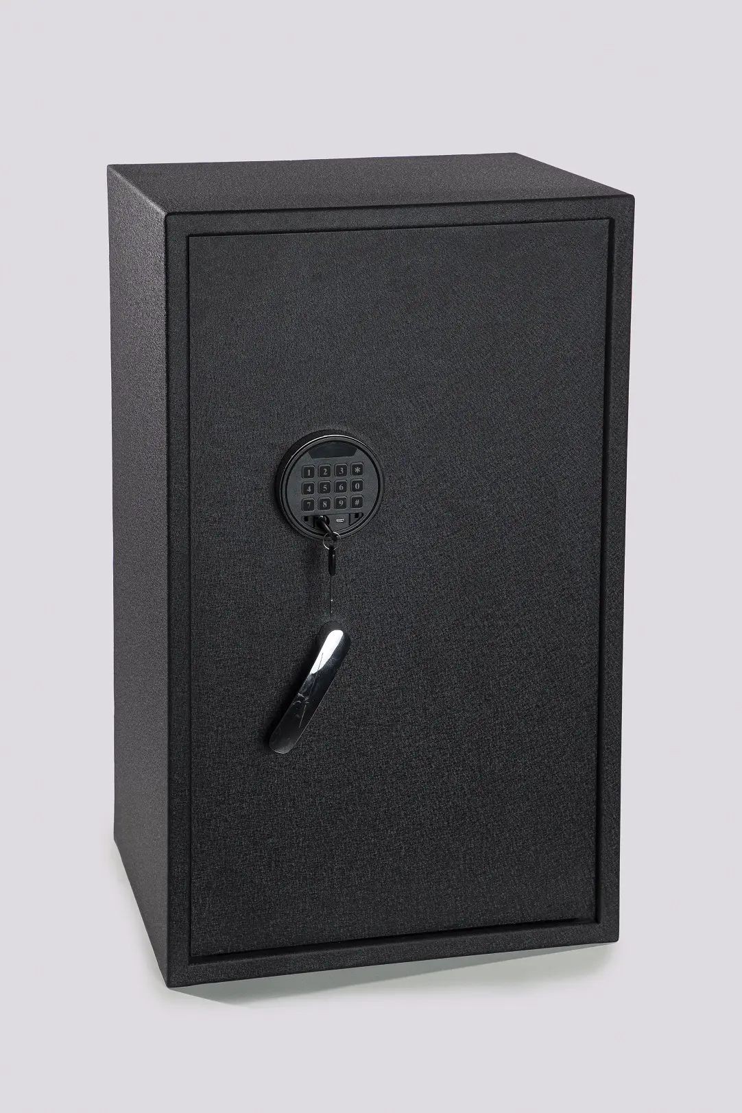 Cofre Eletrônico Digital E6808E Preto com USB Cofre eletrônico digital E6808E preto com entrada USB e luz LED interna