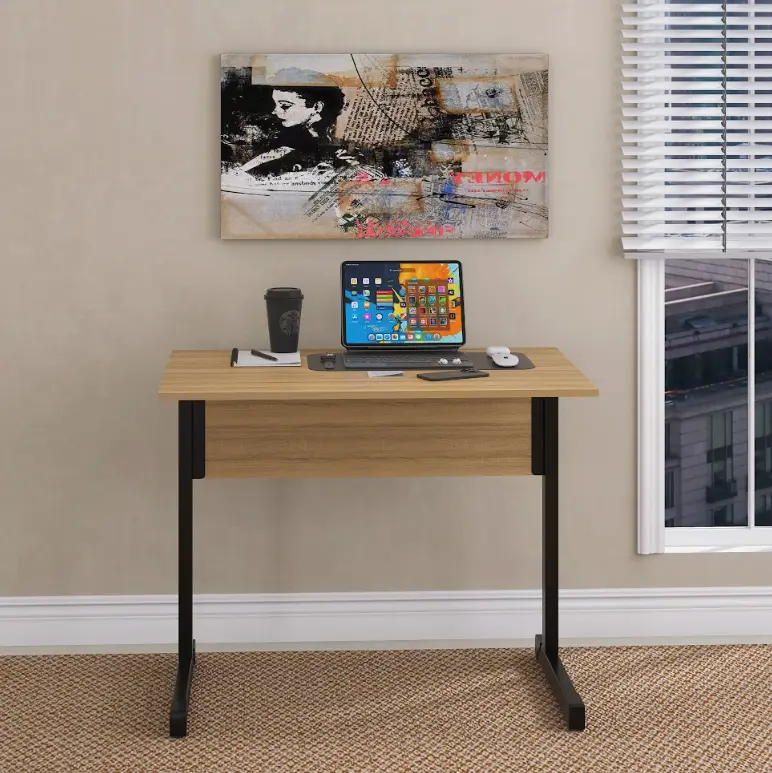 Mesa de Escritório 90x60 cm com Pé Tubular