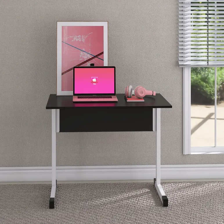 Mesa de Escritório 90x60 cm com Pé Tubular