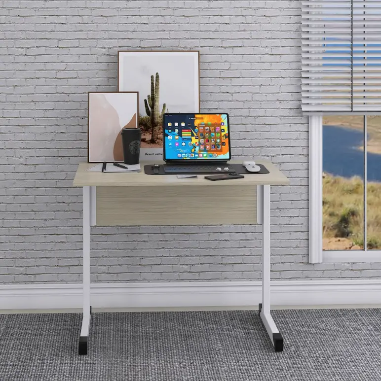 Mesa de Escritório 90x60 cm com Pé Tubular