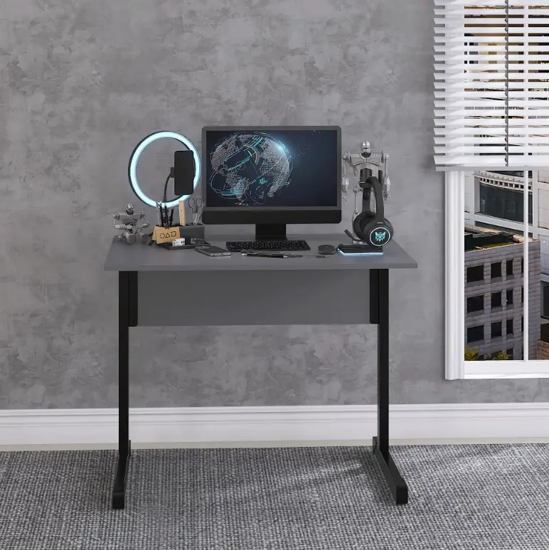 Mesa de Escritório 90x60 cm com Pé Tubular