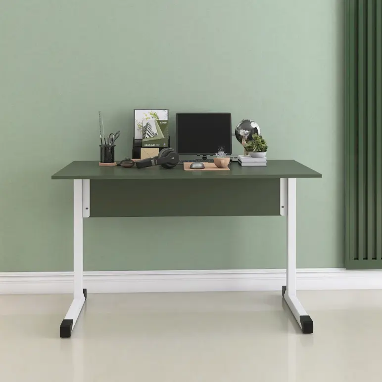 Mesa de Escritório 120 cm com Pé Tubular