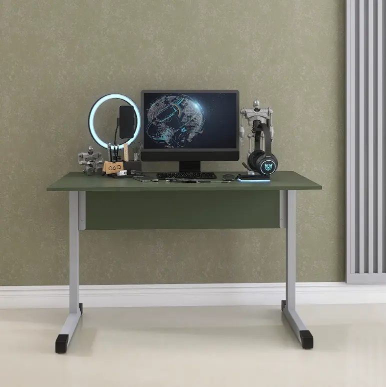 Mesa de Escritório 120 cm com Pé Tubular