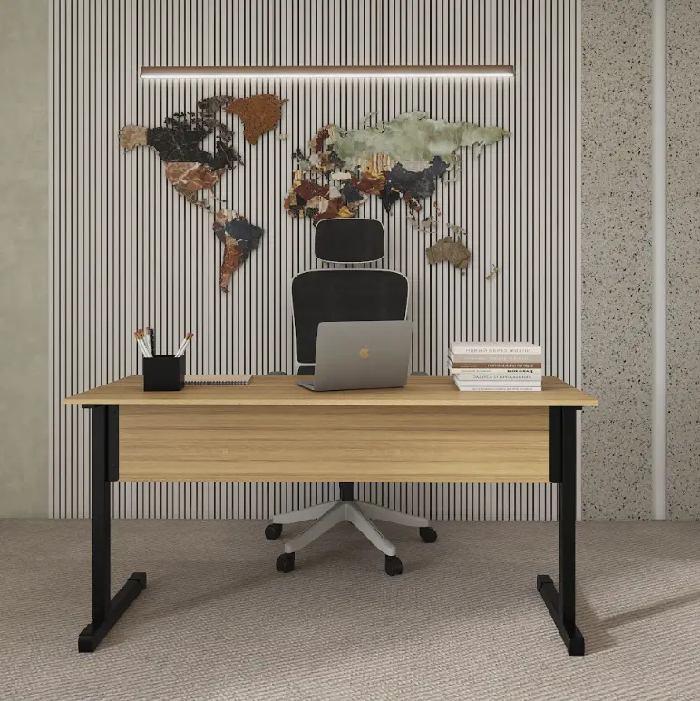 Mesa de Escritório 150 cm com Pé Tubular