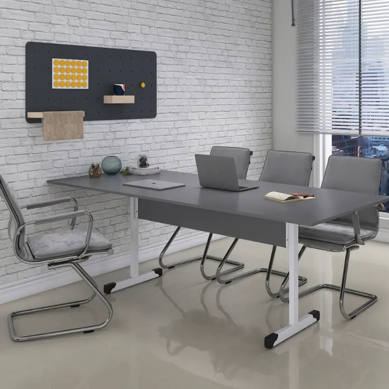 Mesa de Reunião 2,00 m com Pé Tubular