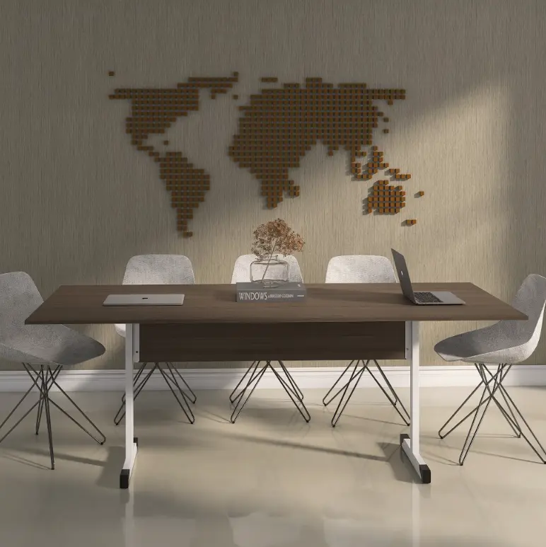 Mesa de Reunião 2,00 m com Pé Tubular