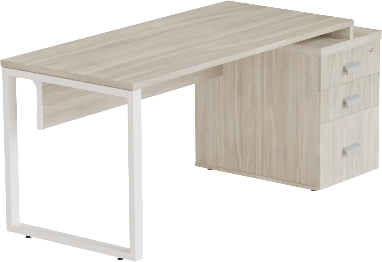Mesa Diretiva Pé Quadro para Gaveteiro Lado Direito 170 x 70 cm