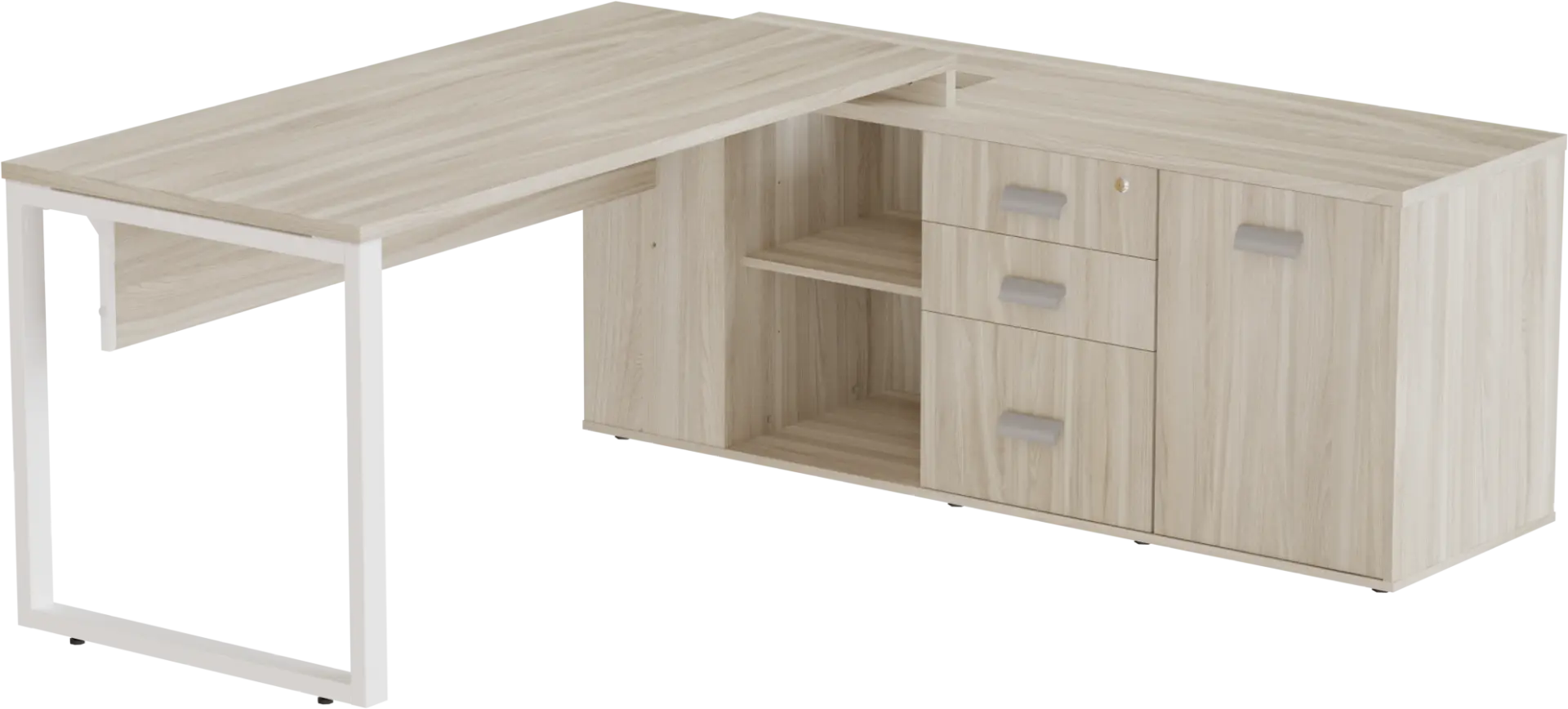 Mesa Diretiva Pé Quadro para Armário Lado Direito 150 x 70 cm