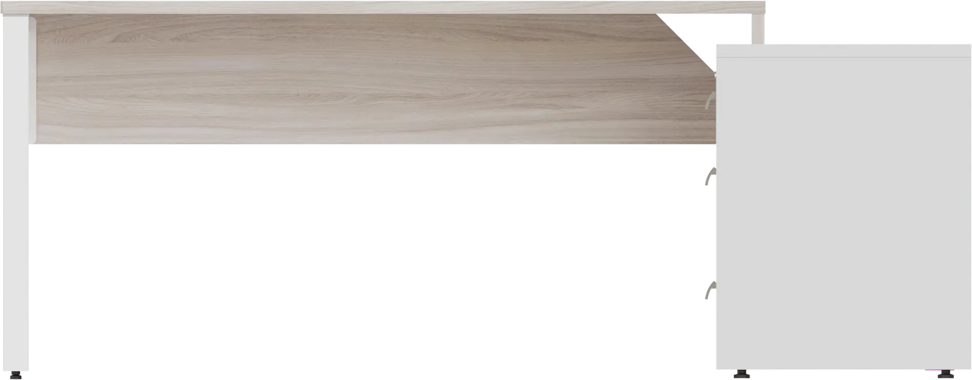 Mesa Diretiva Pé Quadro para Armário Lado Direito 150 x 70 cm
