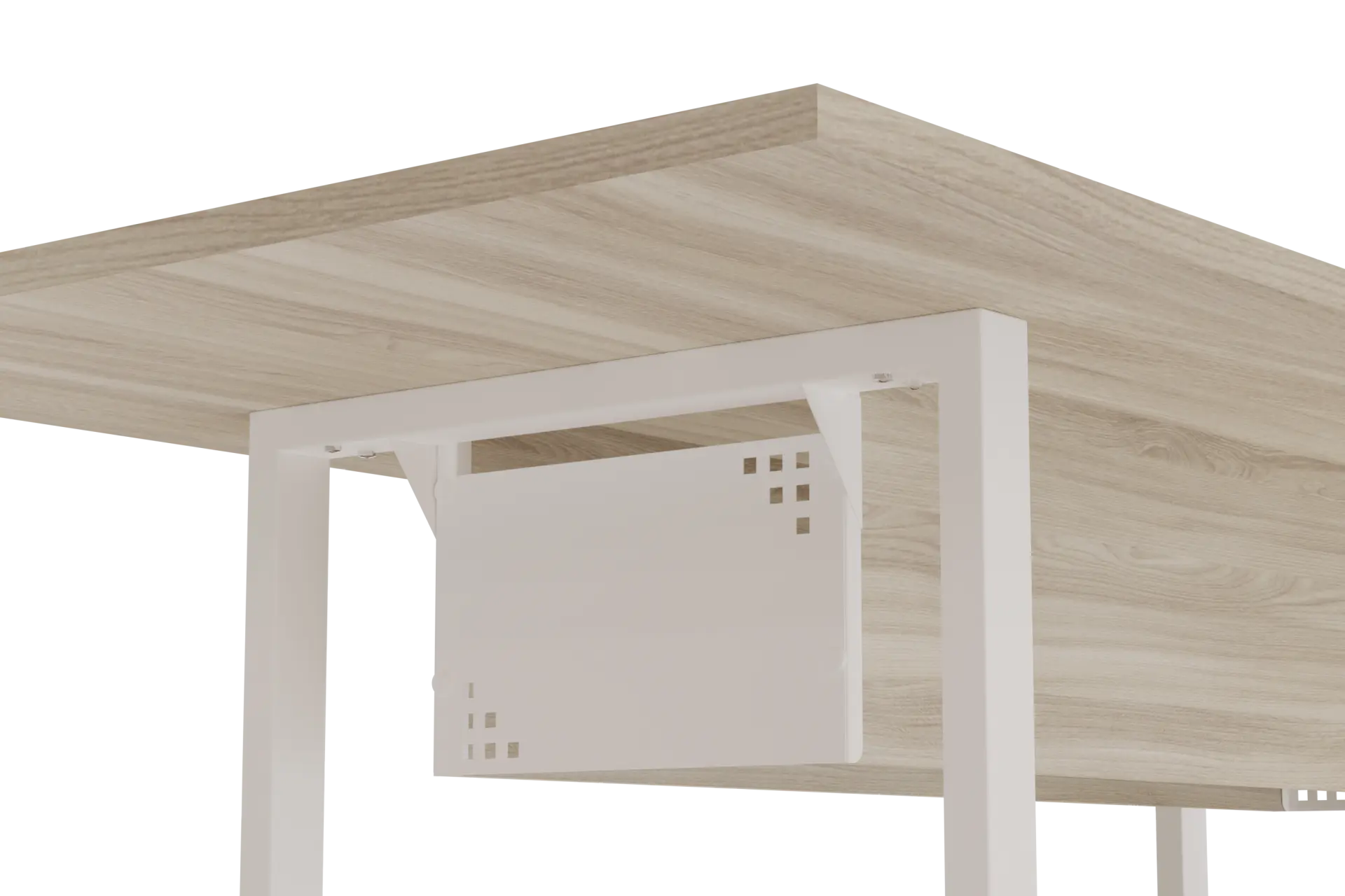 Mesa de Reunião Retangular Pé Cavalete sem Recorte para Caixa de Tomada 160 x 90 cm