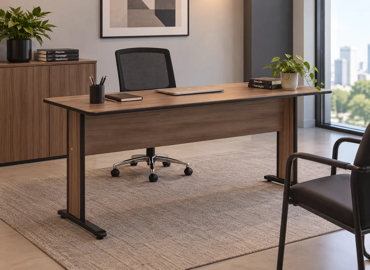 Mesa de Escritório Gerencial 150 cm — Maxxi Pandin