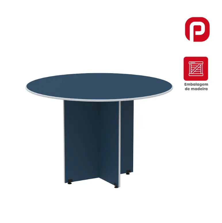 Mesa de Reunião Redonda 1,10 m — Maxxi Pandin