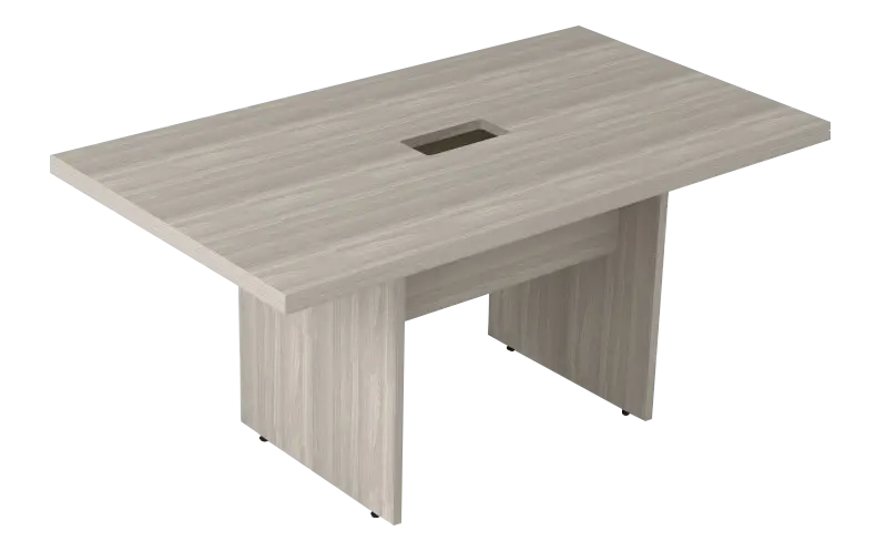 Mesa de Reunião Retangular com 1 Recorte para Caixa de Tomada 250 x 100 cm Prima Impact 40 Marzo Vitorino