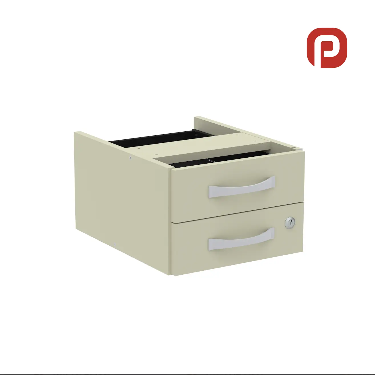 Gaveteiro Aéreo 2 Gavetas para Mesa de Escritório — Maxxi Pandin