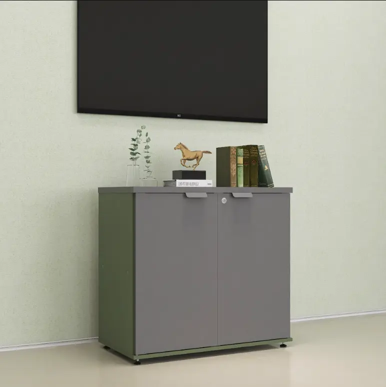 Armário Baixo para Escritório 2 Portas 73 cm - P25 Pandin