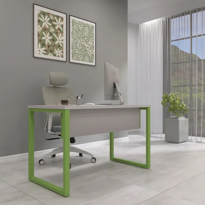 Mesa de Escritório Diretoria 150 cm Pé de Aço - P25 TUB Pandin