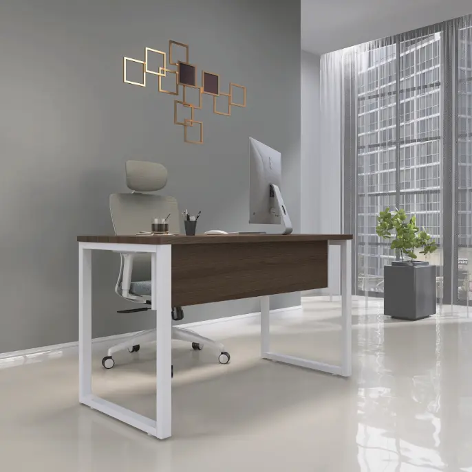 Mesa de Escritório Diretoria 150 cm Pé de Aço - P25 TUB Pandin
