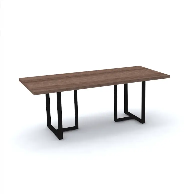 Mesa de Reunião Retangular 2,00 m Pé de Aço - P25 TUB Pandin
