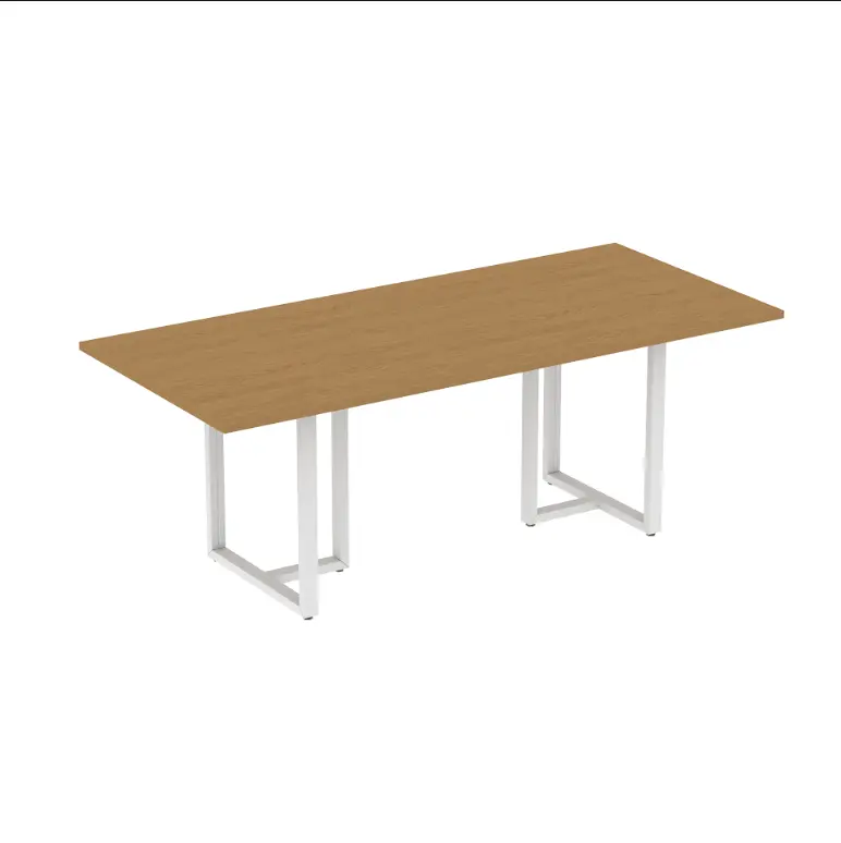 Mesa de Reunião Retangular 2,00 m Pé de Aço - P25 TUB Pandin