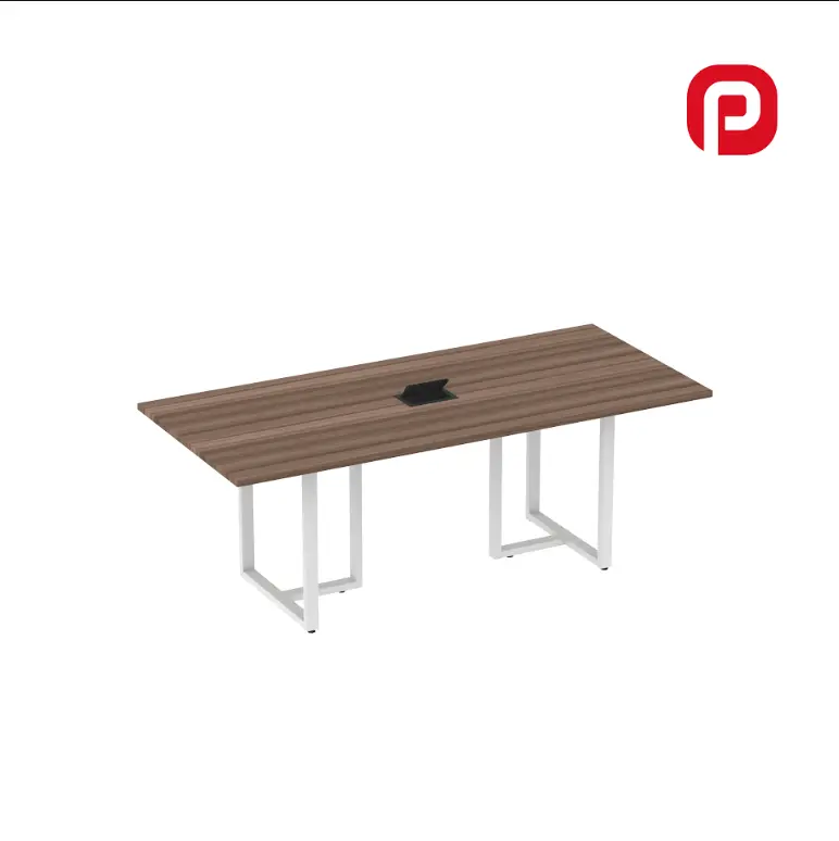 Mesa de Reunião 2,00 m com Power Box Pé de Aço - P25 TUB Pandin