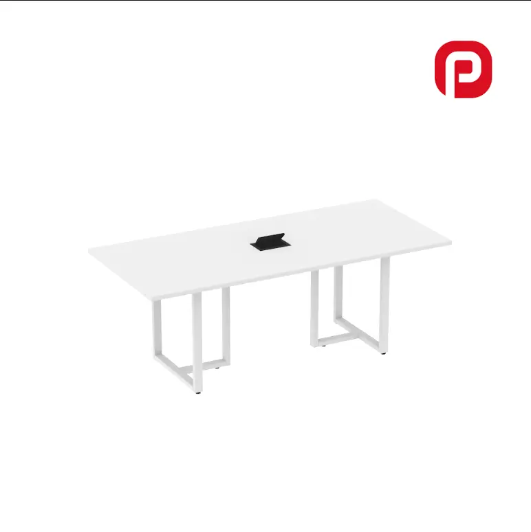 Mesa de Reunião 2,00 m com Power Box Pé de Aço - P25 TUB Pandin