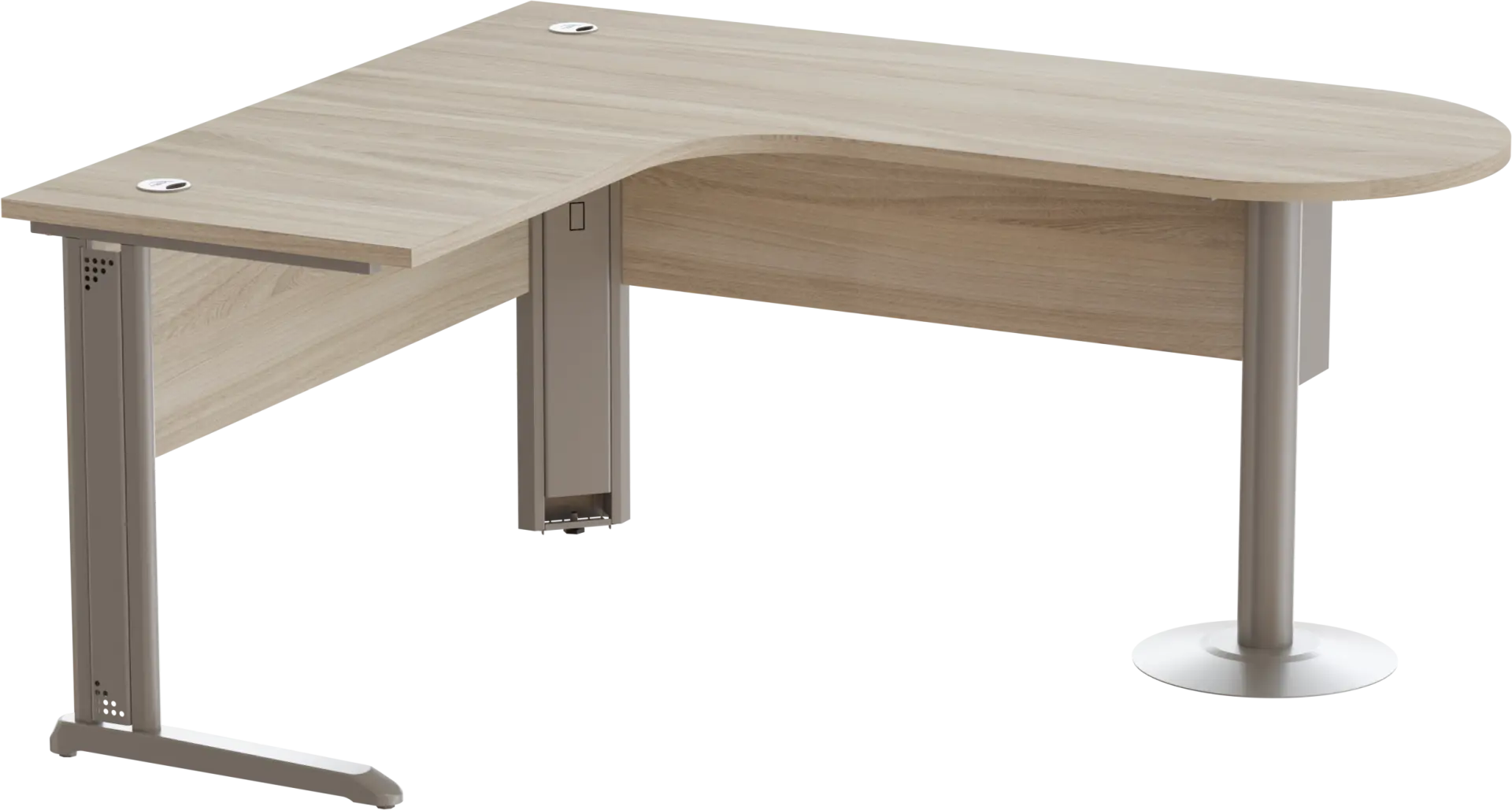 Mesa Delta Peninsular Direita 150 x 190 cm - Romanzza Plus Marzo Vitorino
