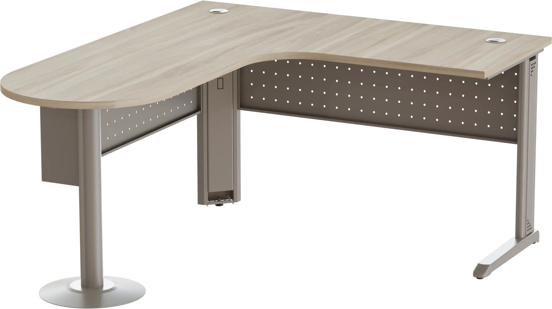 Mesa Delta Peninsular Esquerda - Frontal de Aço 170 x 140 cm - Romanzza Plus Marzo Vitorino