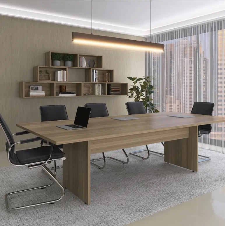 Mesa de Reunião Bipartida 2,60 m Pé Painel - P25 PP Pandin