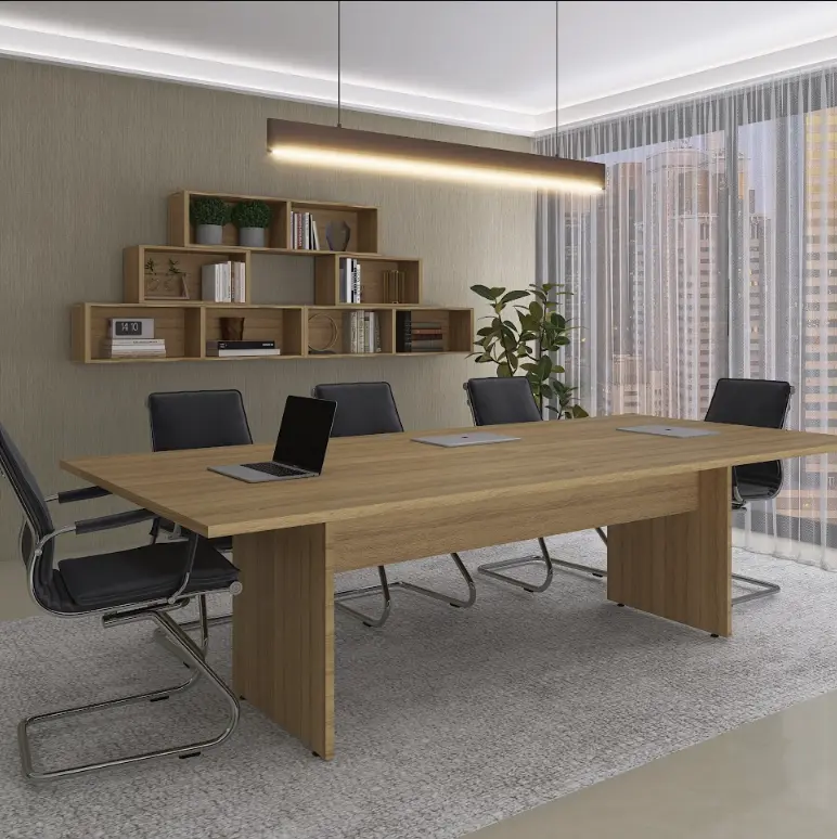 Mesa de Reunião Bipartida 2,60 m Pé Painel - P25 PP Pandin