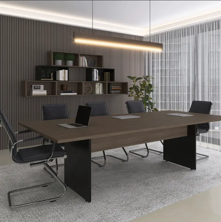 Mesa de Reunião Bipartida 2,60 m Pé Painel - P25 PP Pandin
