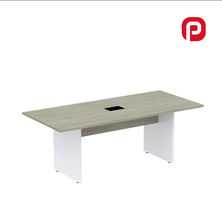 Mesa de Reunião 2,00 m com Power Box Pé Painel - P25 PP Pandin