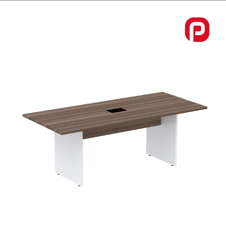 Mesa de Reunião 2,00 m com Power Box Pé Painel - P25 PP Pandin
