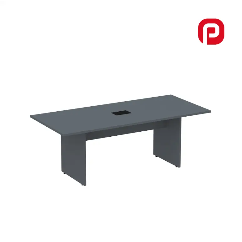Mesa de Reunião 2,00 m com Power Box Pé Painel - P25 PP Pandin