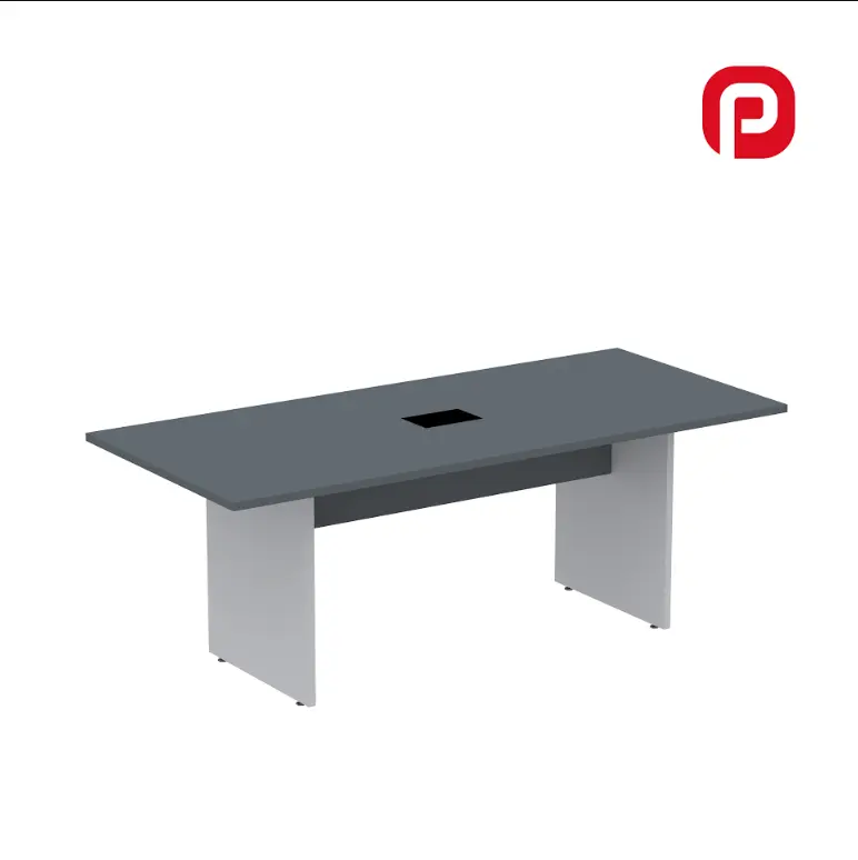Mesa de Reunião 2,00 m com Power Box Pé Painel - P25 PP Pandin