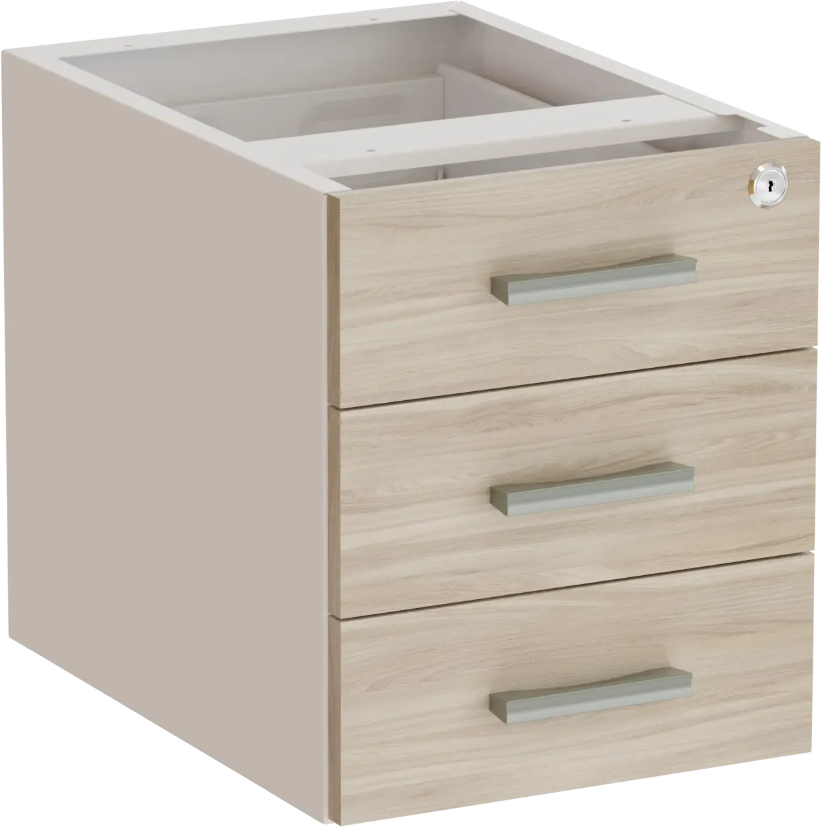 Gaveteiro Fixo 3 Gavetas - Corpo Aço 30 x 42,4 cm - Romanzza Plus Marzo Vitorino