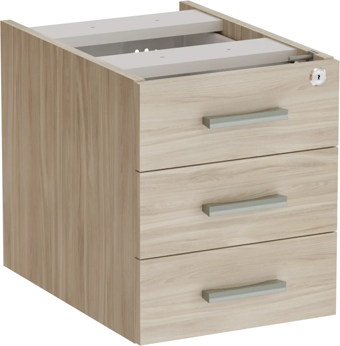 Gaveteiro Fixo 3 Gavetas - Corpo BP 30 x 42,4 cm - Romanzza Plus Marzo Vitorino