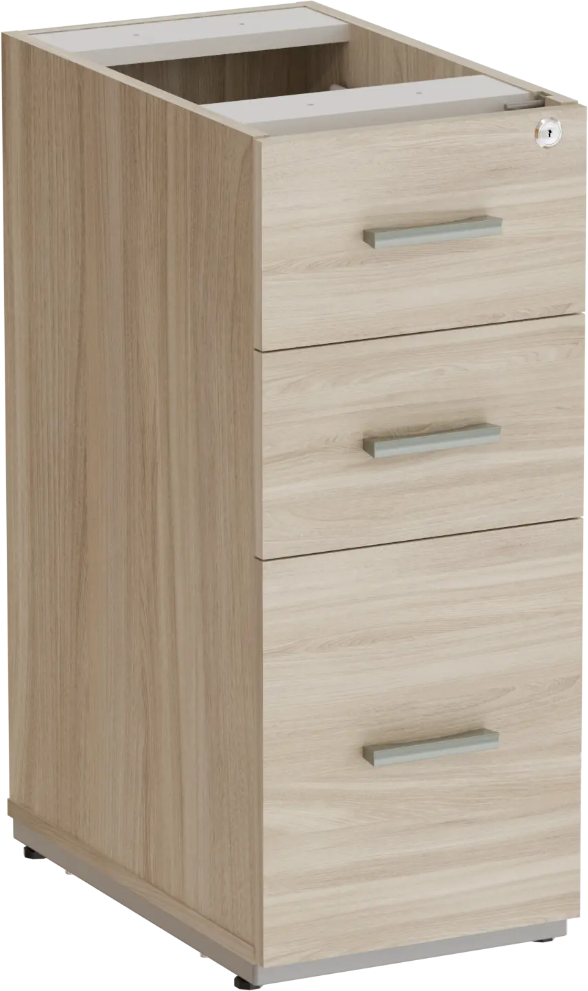 Gaveteiro Pedestal 2 Gavetas + Pasta 40 x 48 cm - Romanzza Plus Marzo Vitorino