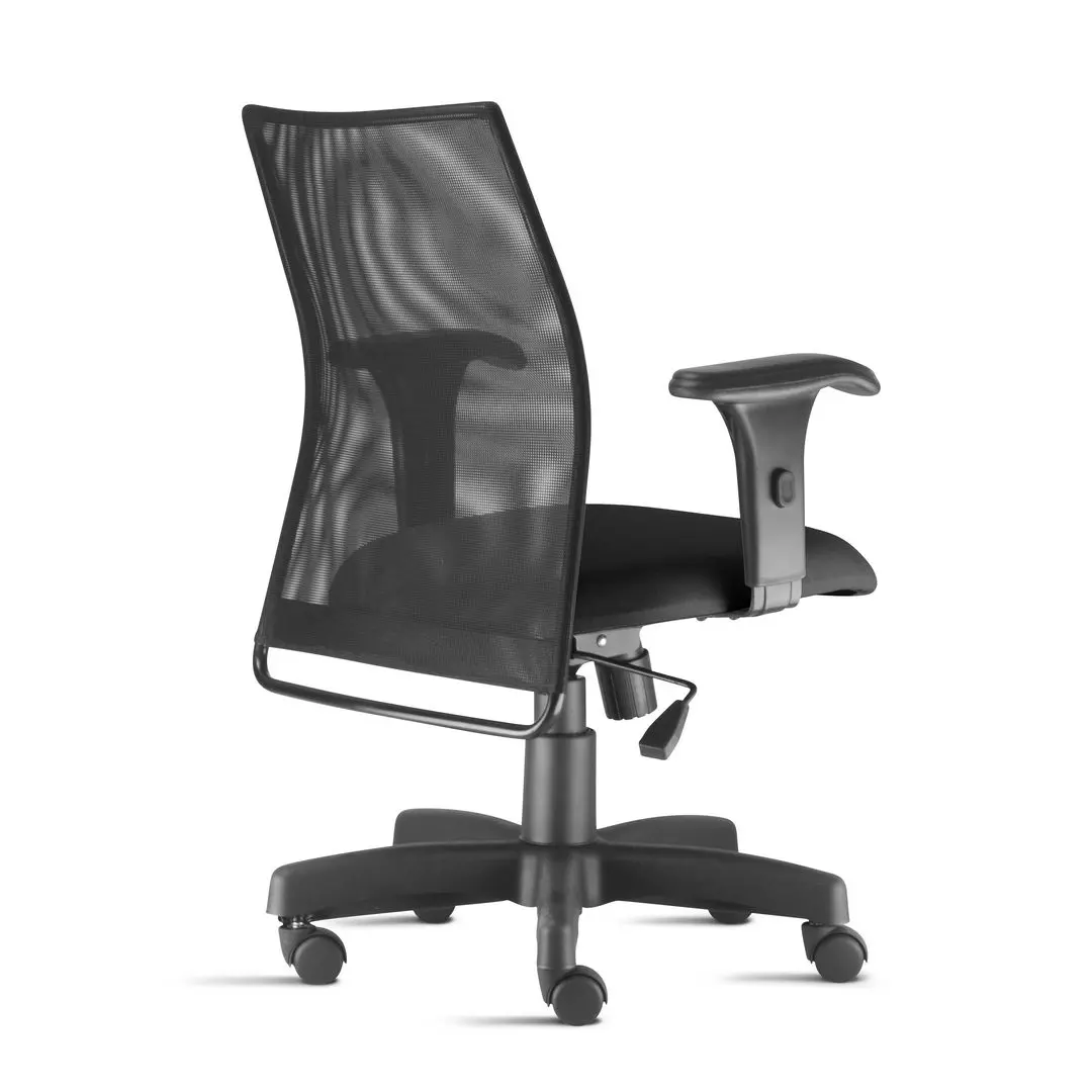 Cadeira Liss Diretor vista lateral mostrando estrutura metálica