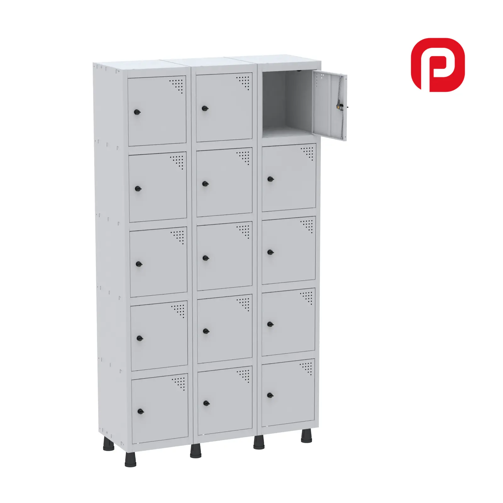 Roupeiro de Aço 15 Portas Pequenas GRP 503/15 - Pandin