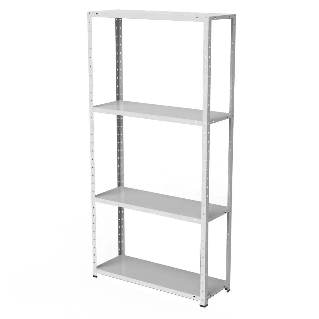 Estante de aço inox com 4 prateleiras reguláveis