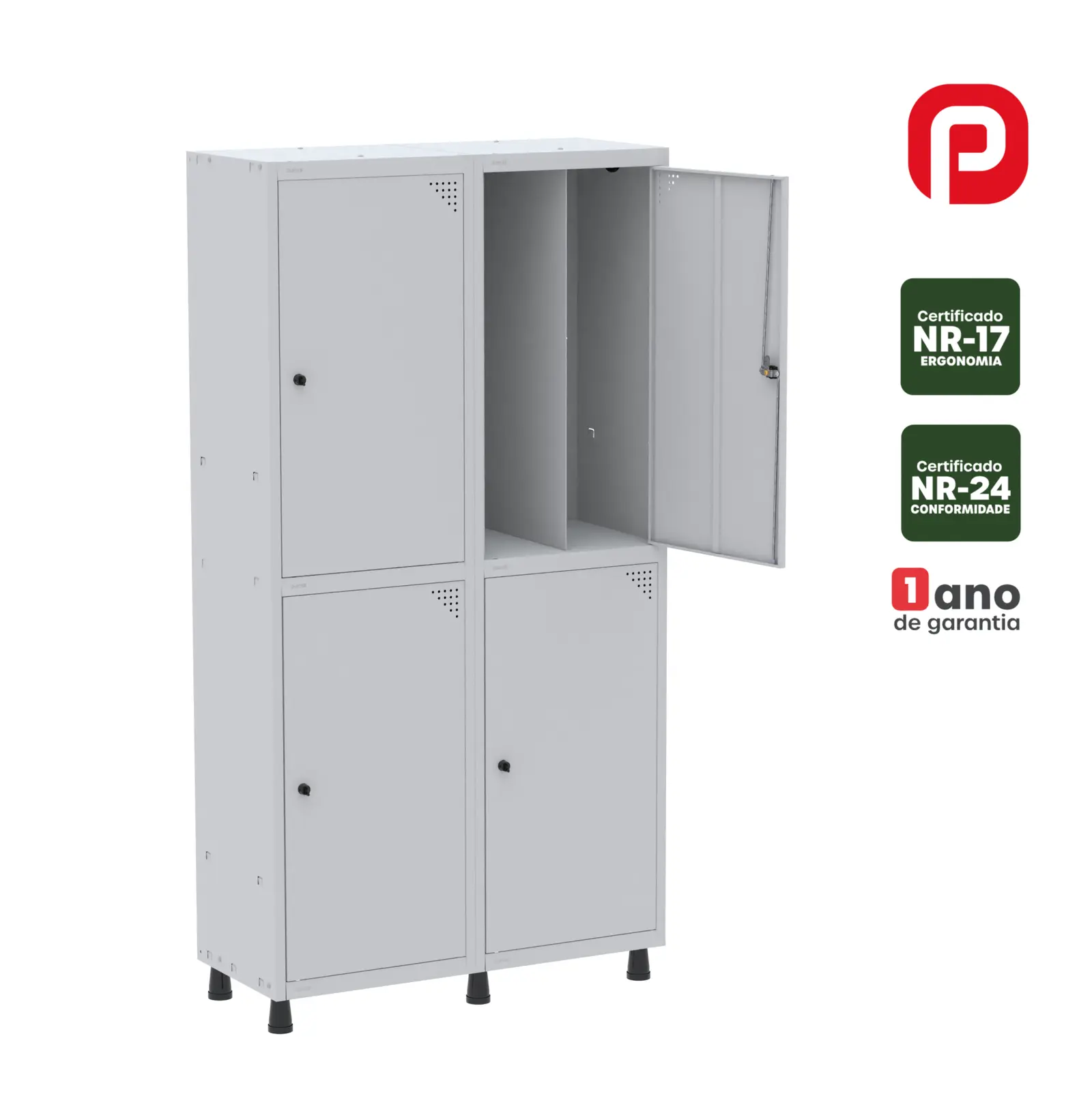 Roupeiro de Aço GRF 502/4 INS DI - Linha de Aço Pandin