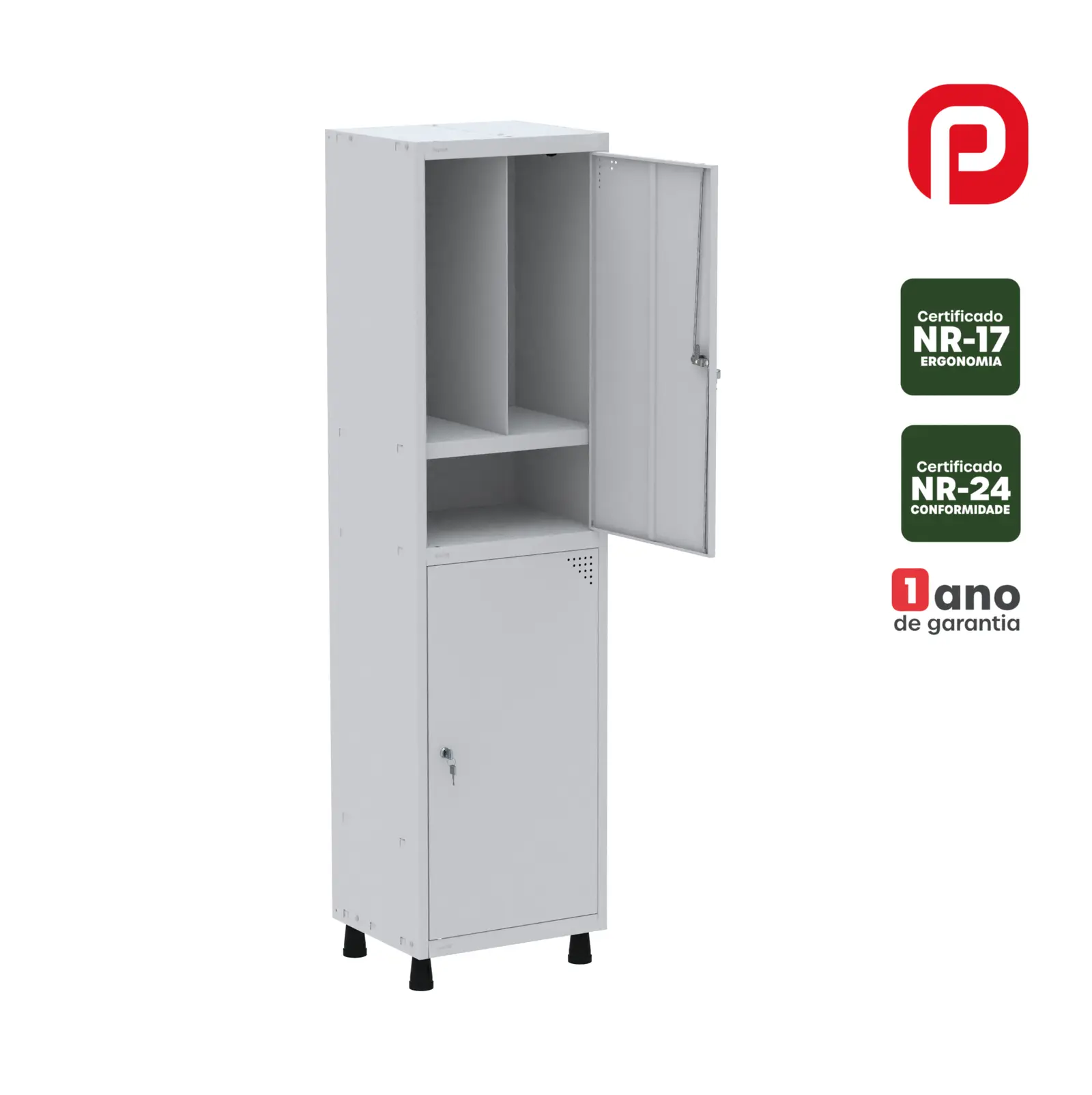 Roupeiro de Aço GRF 501/2 INS PV DI - Linha de Aço Pandin