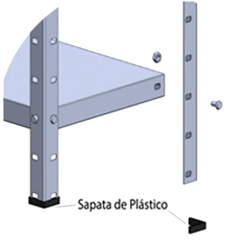 Estante de aço 3 prateleiras chapa 26