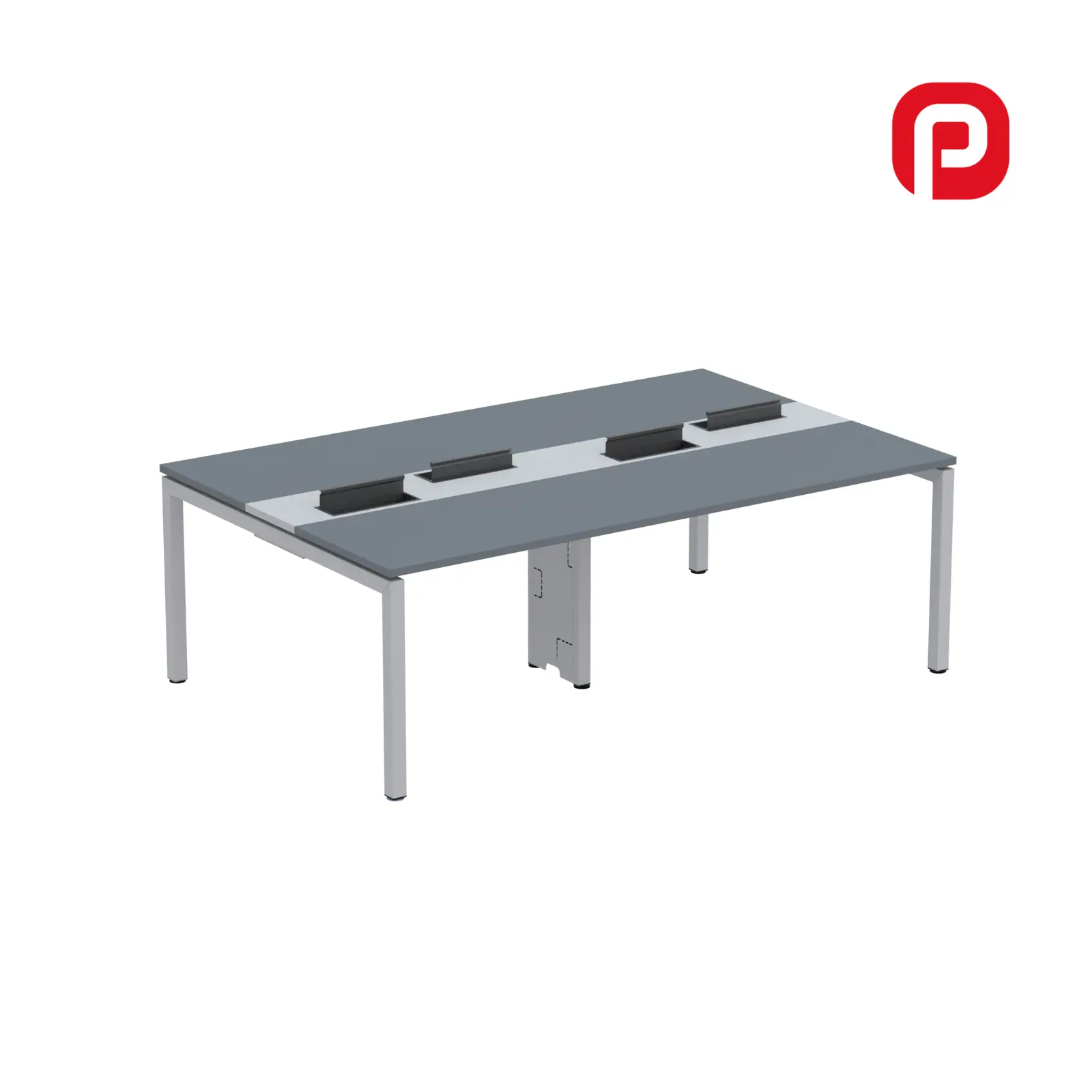 Plataforma Dupla Pé de Aço 4 lugares 3 × 1.4 m