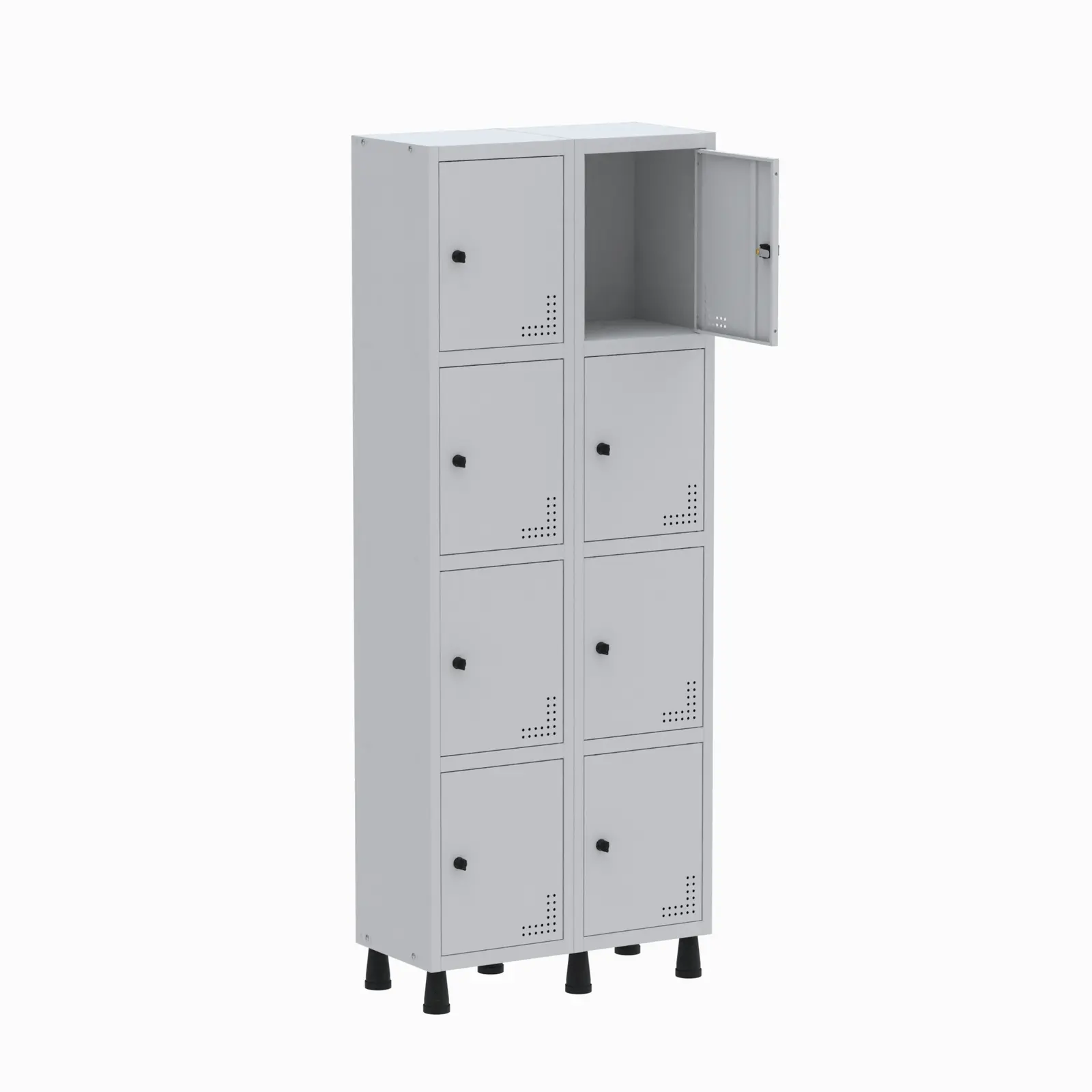 Roupeiro de Aço Light 2 Vãos 8 Portas