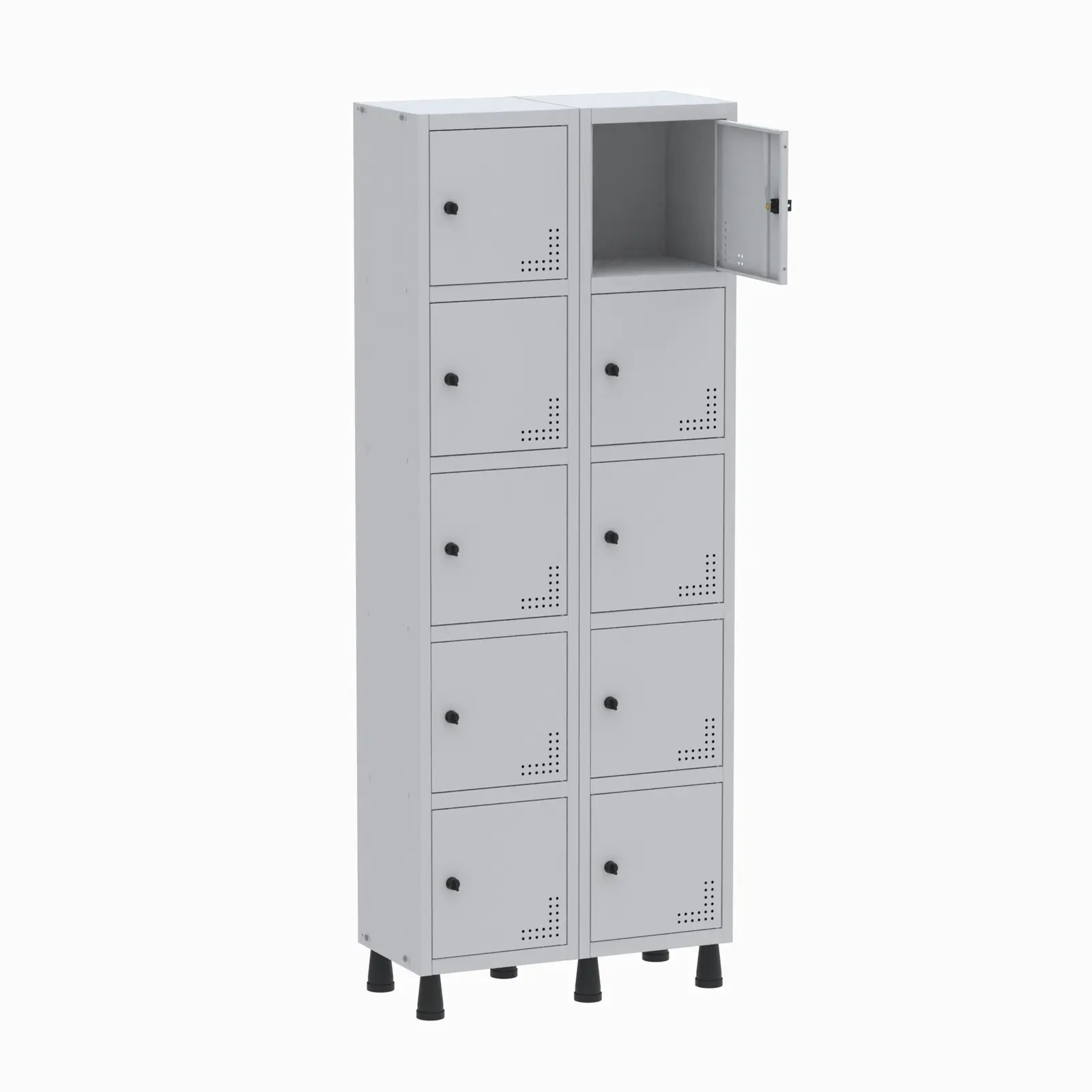 Roupeiro de Aço Light 2 Vãos 10 Portas
