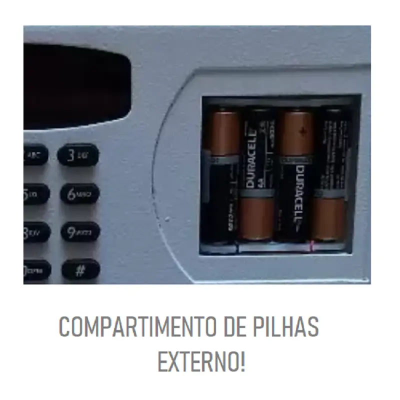 Cofre Digital Eletrônico de Embutir na Parede Ruby - imagem 4