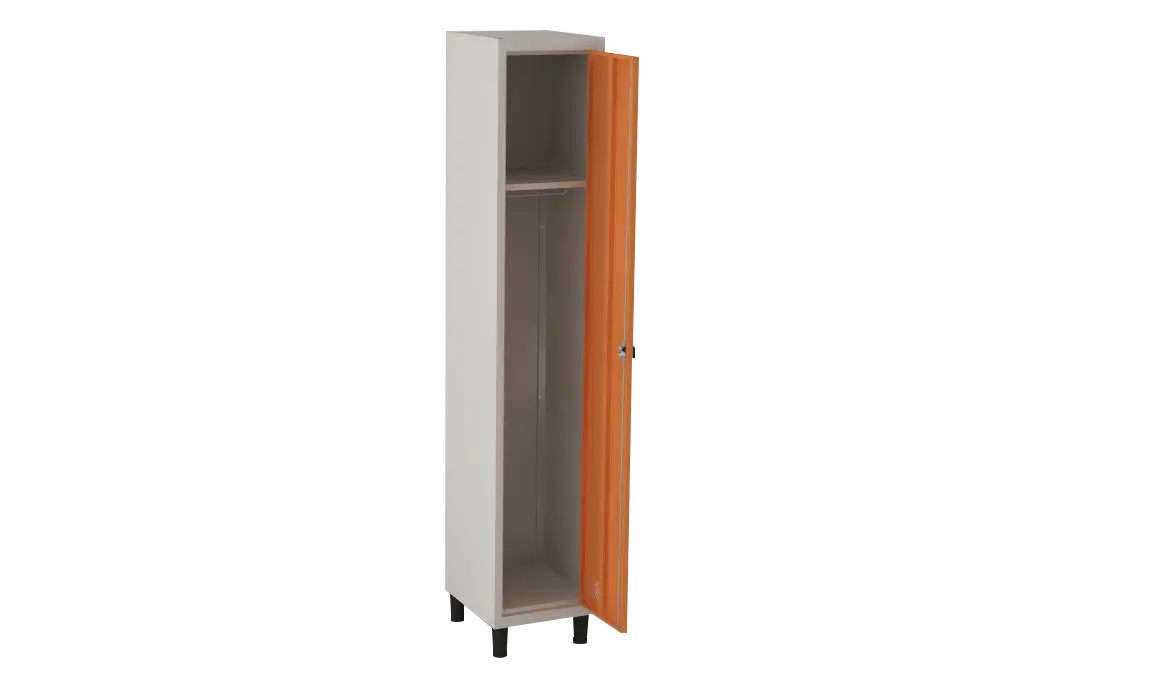 Armário Locker de Aço Euro Módulo com 1 Porta(s) 1 Módulo(s) 1 Porta(s) com Pitão com Tranca Tripla