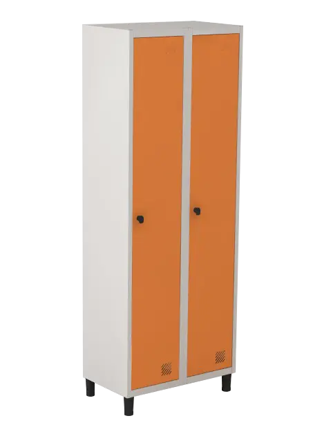 Armário Locker de Aço Euro Módulo com 1 Porta(s) 2 Módulo(s) 2 Porta(s) com Pitão com Tranca Tripla