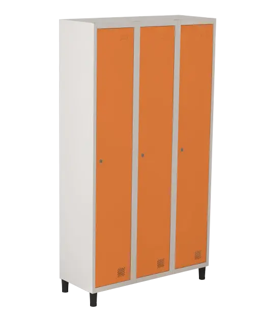 Armário Locker de Aço Euro Módulo com 1 Porta(s) 3 Módulo(s) 3 Porta(s) com Fechadura com Tranca Tripla